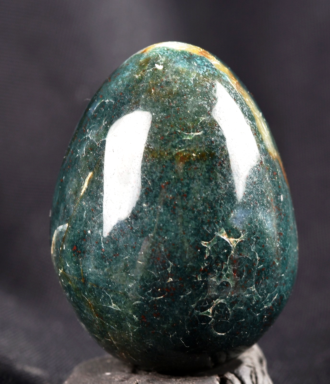 green aventurian egg prosperity creativity /imagination  /success  #8236