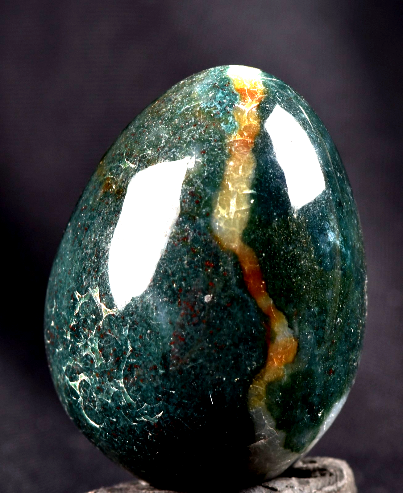 green aventurian egg prosperity creativity /imagination  /success  #8236