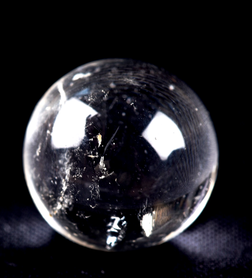 Satyaloka region  scrying sphere   synergy 12 high frequency quartz   #7937