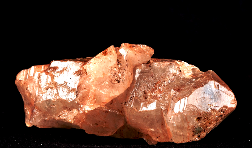 Himalayan golden  Scalar ice quartz crystal nirvana gwindel,  rainbows  #7824