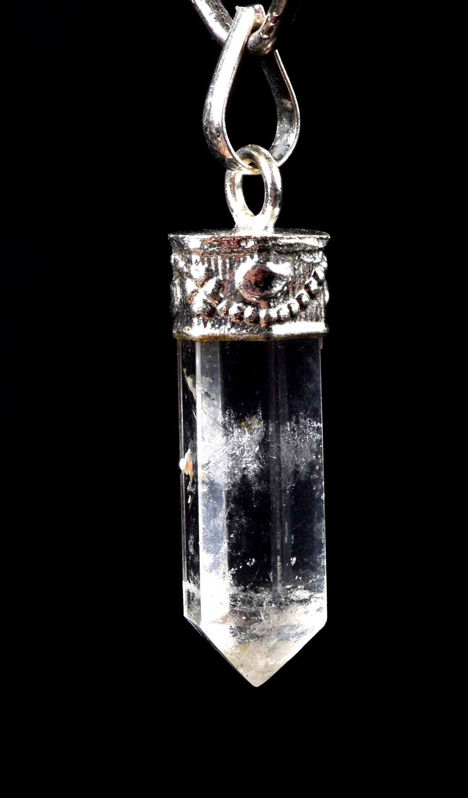 Satyaloka satyamani region  copper/ steel  pendant  synergy 12 crystal #8225
