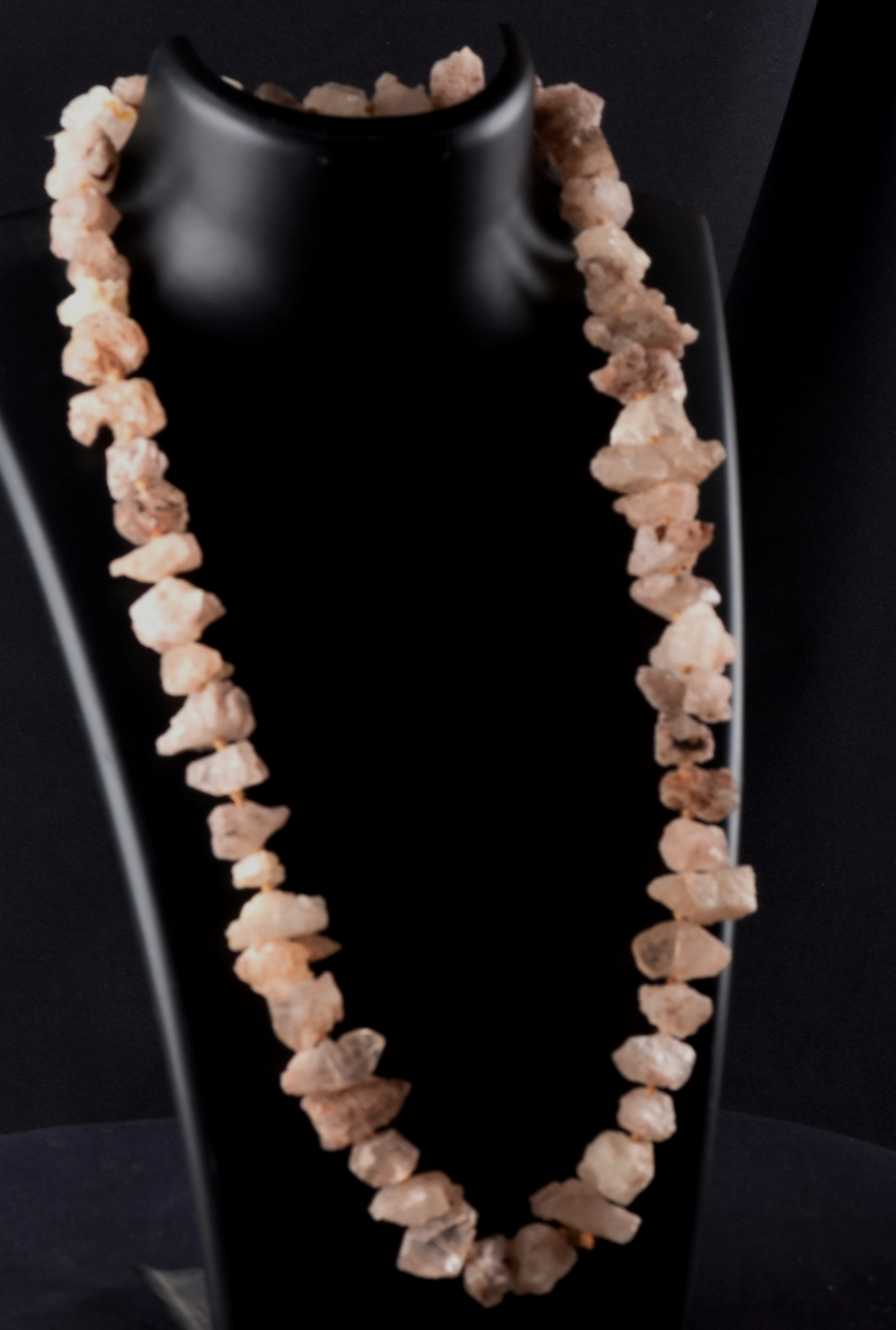 Nirvana quartz Himalayan  growth interference  pink   ice quartz Necklace #8299