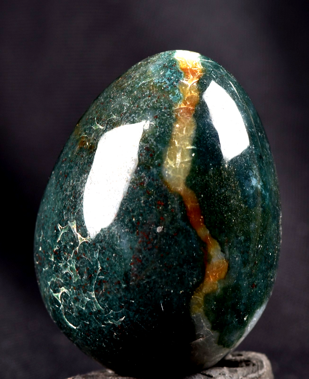 green aventurian egg prosperity creativity /imagination  /success  #8236