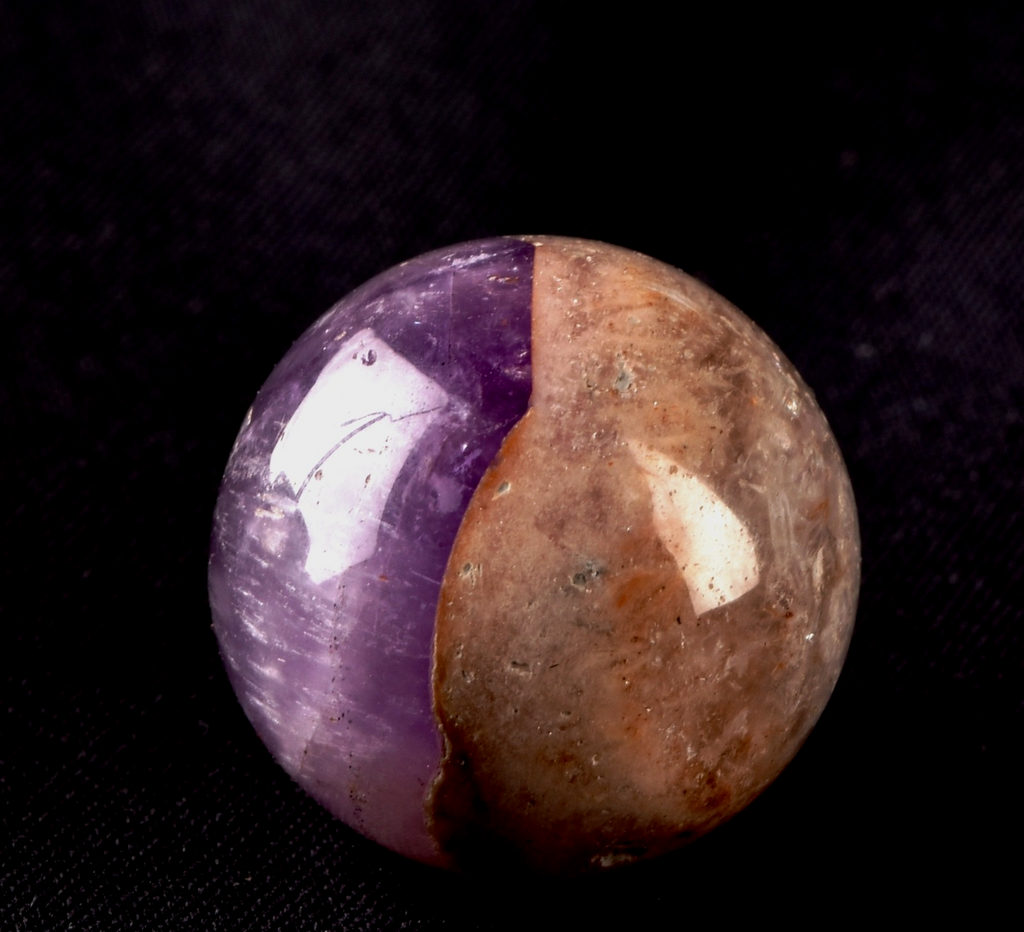 Super 7 melody stone ''evil eye'' chevron  rare  sphere for your altar  #8279