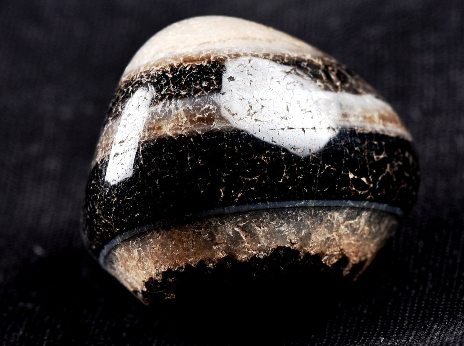old mystic Sulemani soloman stone  for luck wealth protection shaman  #7341