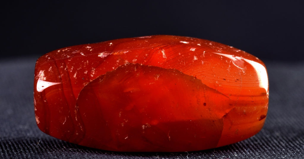 old mystic Carnelian pema raka  bead ''sanctified scar'', medicine man # 8097