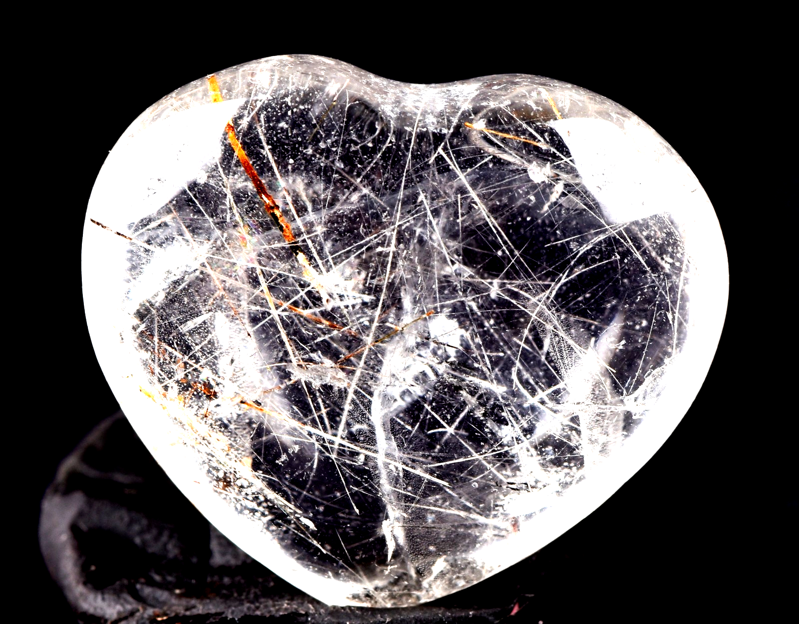 Satyaloka    quartz  rutile heart synergy 12 high frequency quartz   #7688