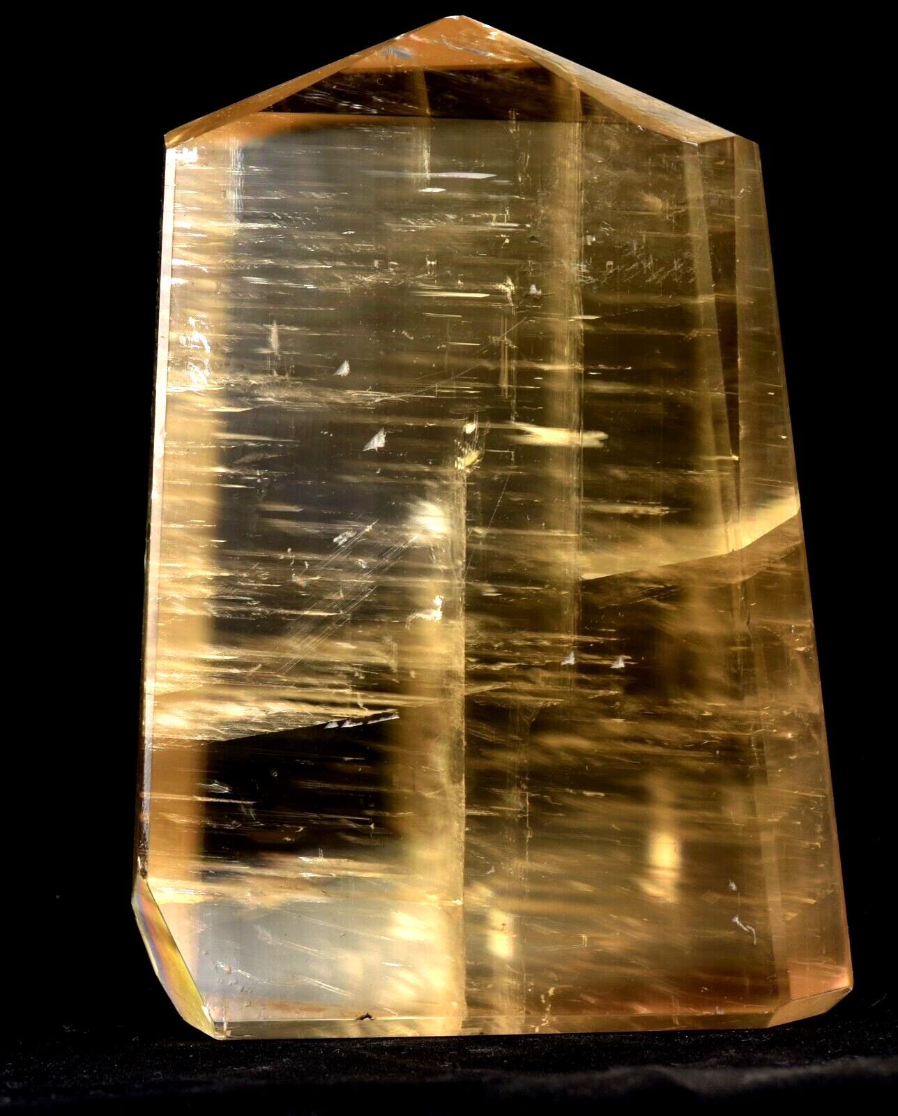 Calcite  Natural  creativity and imagination rainbow tower obelisk # 7526