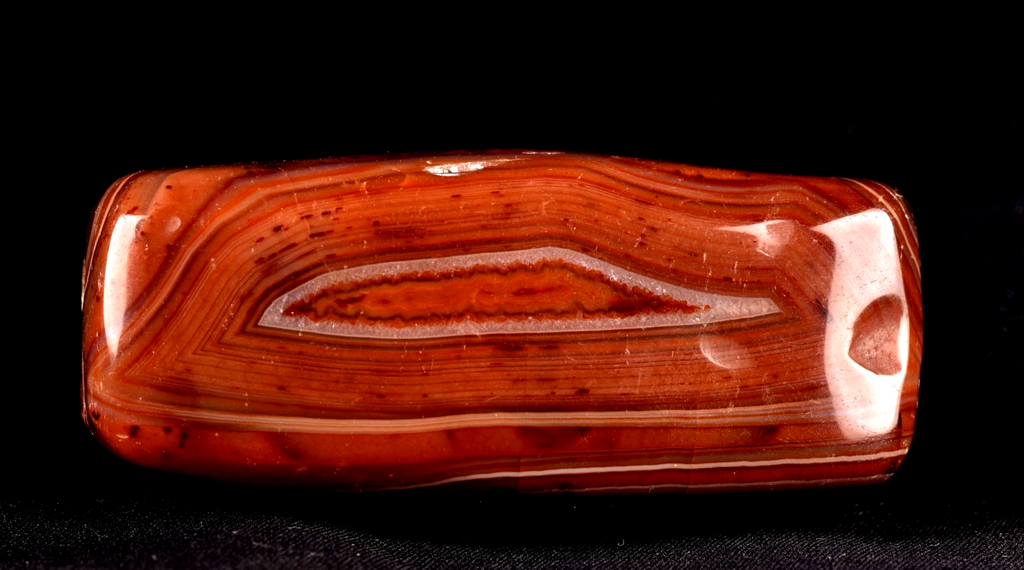 Mystic old  carnelian evil eye sulemani  dzi/bhaisajyaguru/ shaman bead  #8035