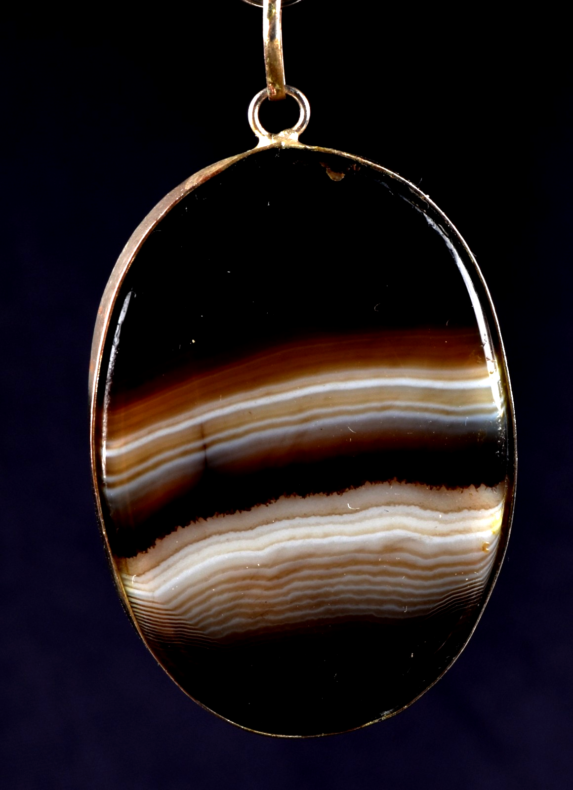 Sulemani ''evil eye'' mystic stone pendant  luck wealth protection shaman  #7993
