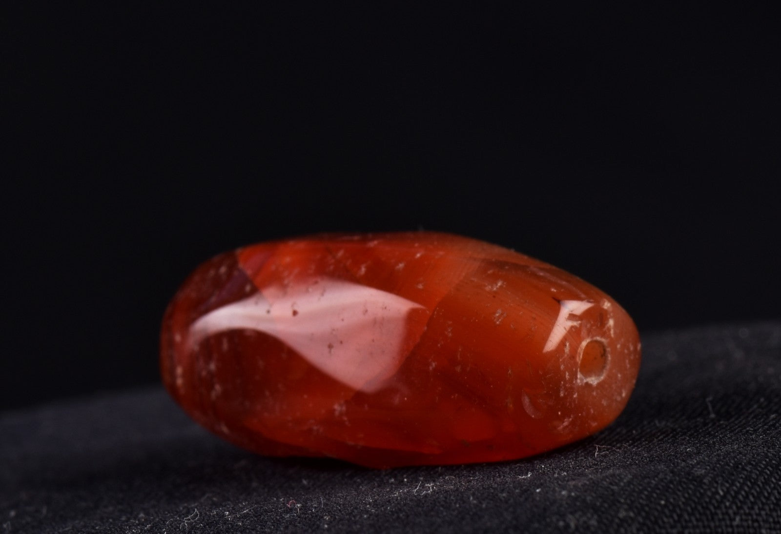 old mystic Carnelian pema raka  bead ''sanctified scar'', medicine man # 8097