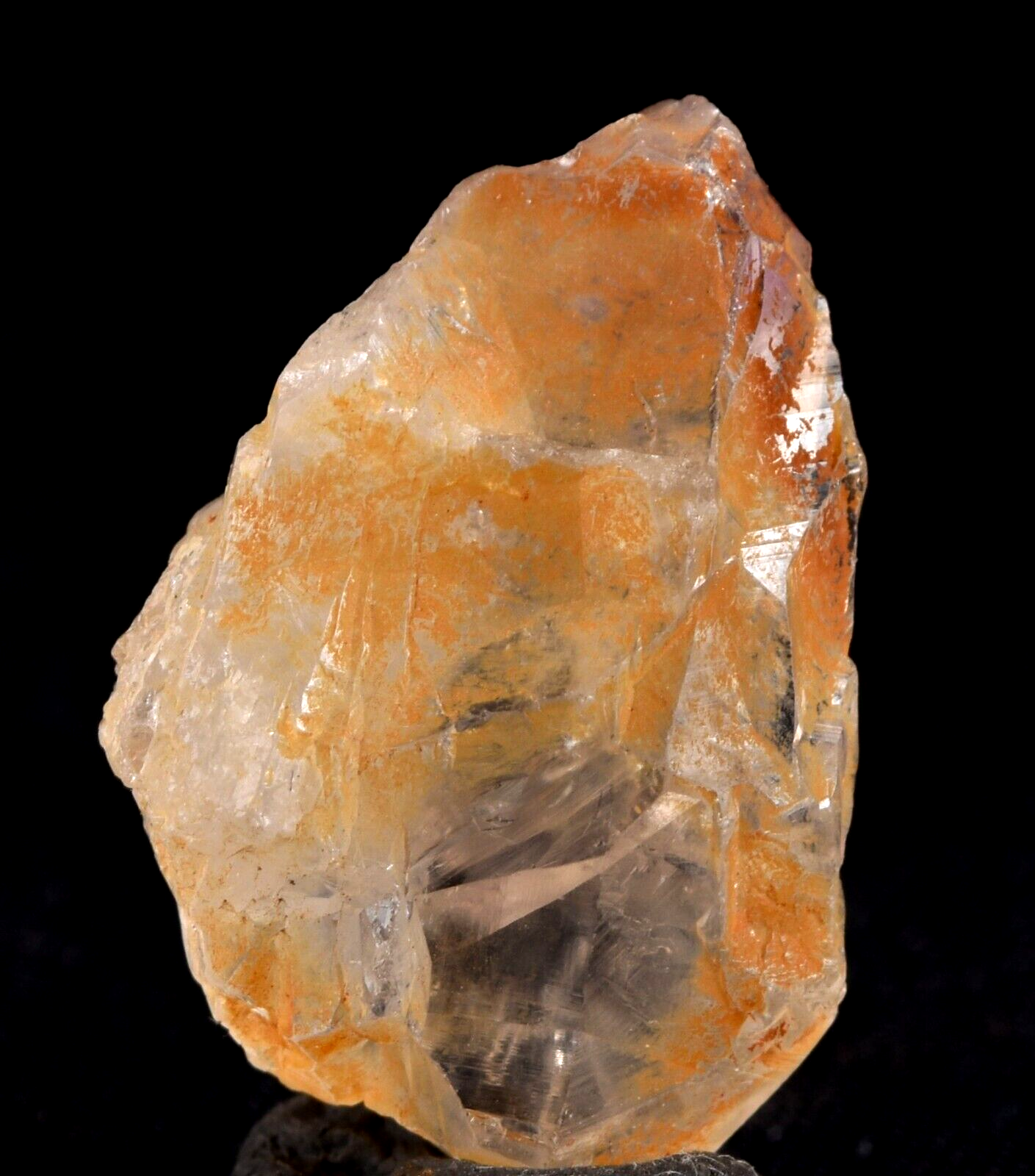 pink satyaloka region quartz with rare amethyst hue sat-chit ananda #7564