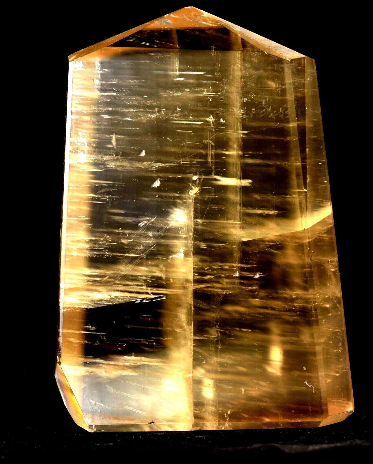 Calcite  Natural  creativity and imagination rainbow tower obelisk # 7526