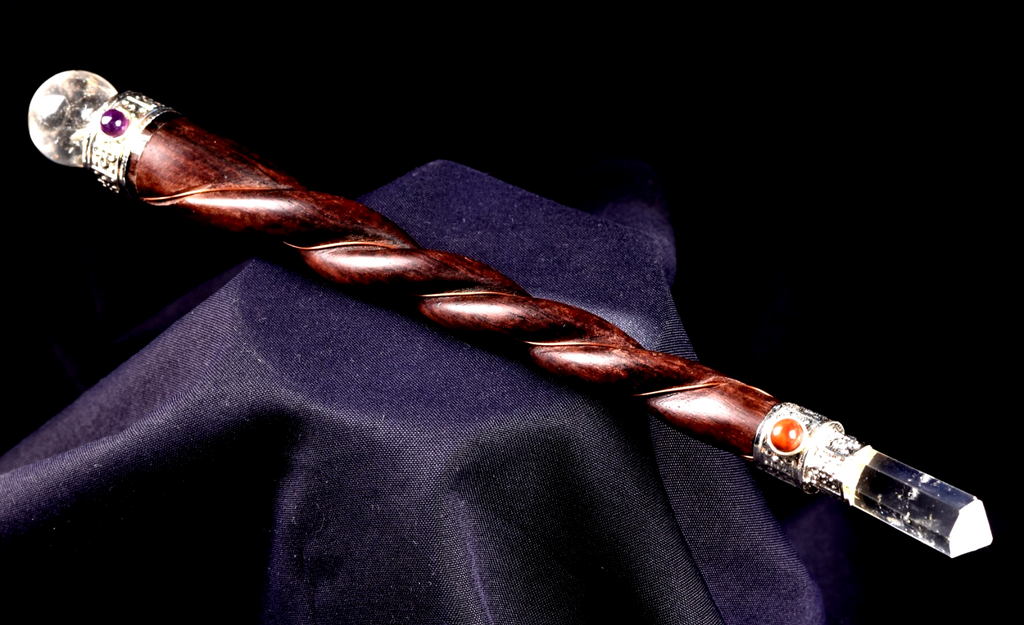 Satyaloka region  rosewood generator wand    synergy 12 high frequency # 8136