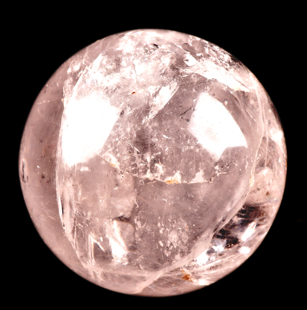 Satyaloka quartz   rainbow  scrying sphere   synergy 12 shaman tool   #7953
