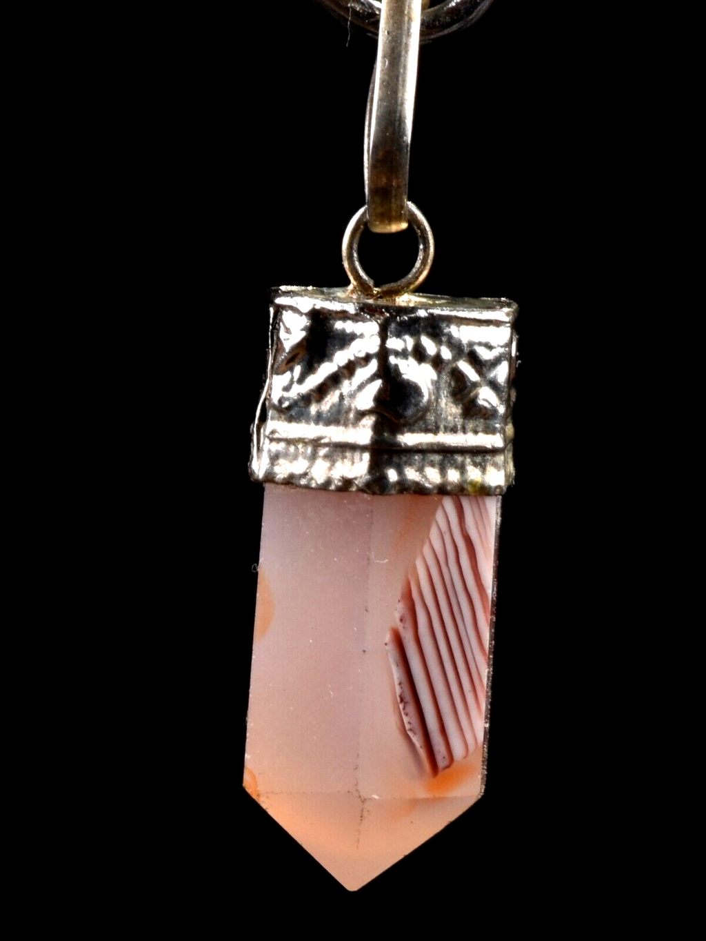 rare old Carnelian phantom pendant   courage creativity shaman protection #7493