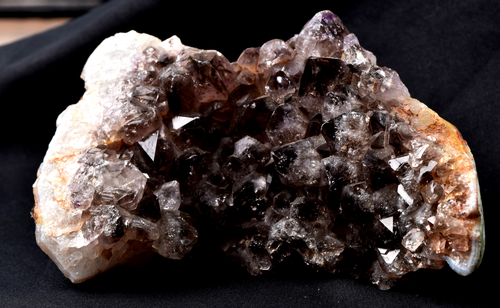 Rare Turkish  Dark  Amethyst Crystal Cluster Therapeutic Energy happiness # 8187