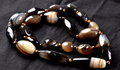old sulemani  dzi/bhaisajyaguru/ shaman bead necklace with  reach patina #6921