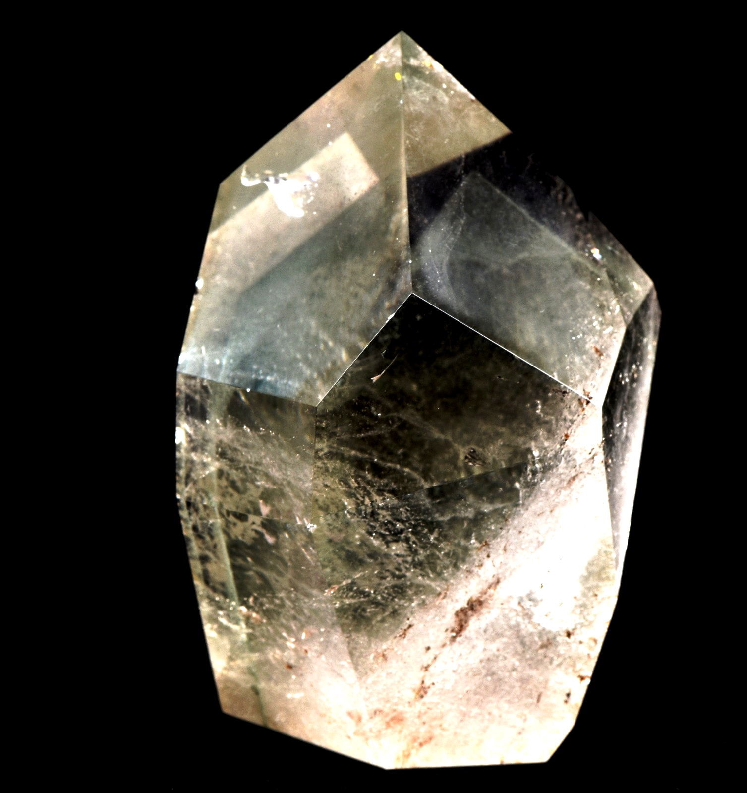 Himalayan  green chlorite phantom , detoxifying cleanse the aura, chakra #7929