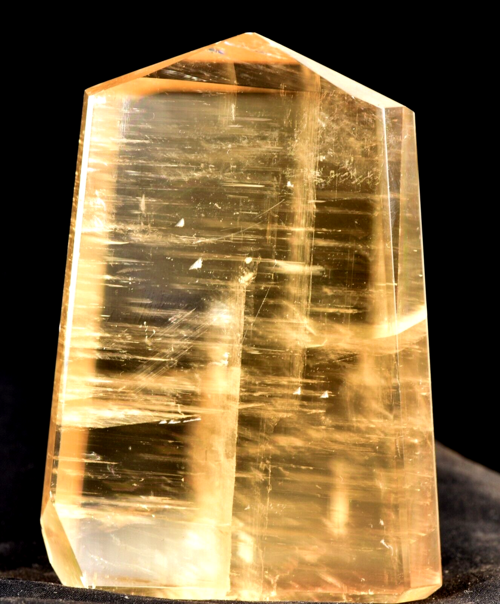 Calcite  Natural  creativity and imagination rainbow tower obelisk # 7526