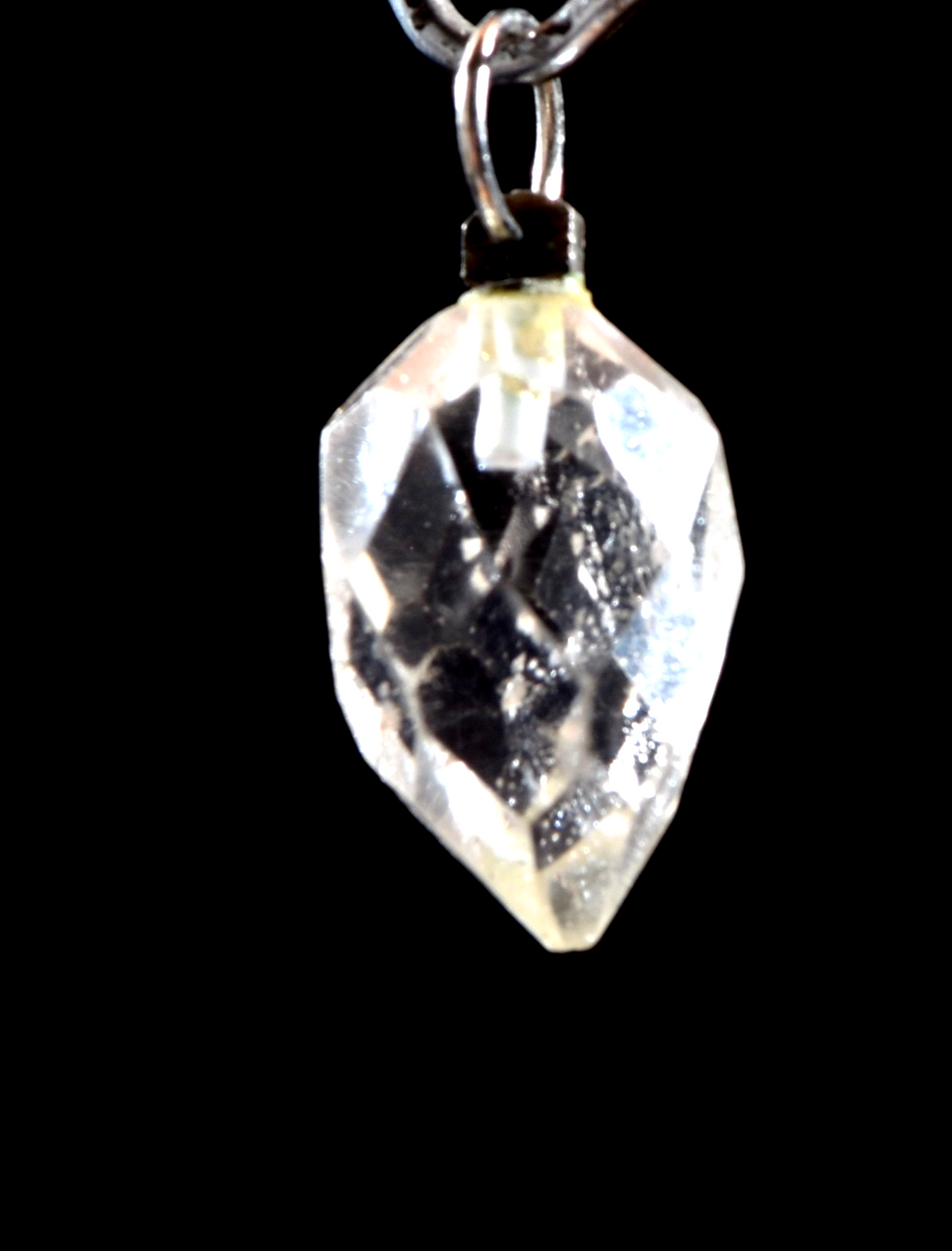 Satyaloka quartz high frequency grape shape faceted  pendant# 1140