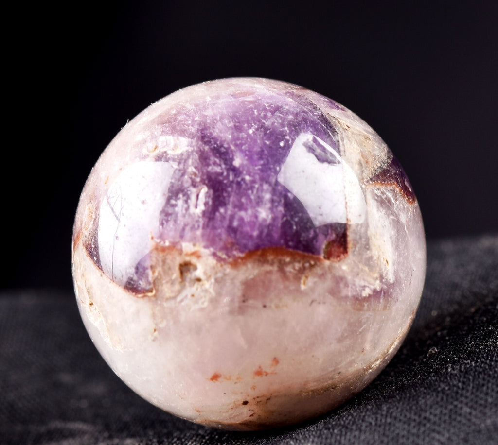 Super 7 melody stone ''evil eye'' chevron shaman sphere for your altar  #7286