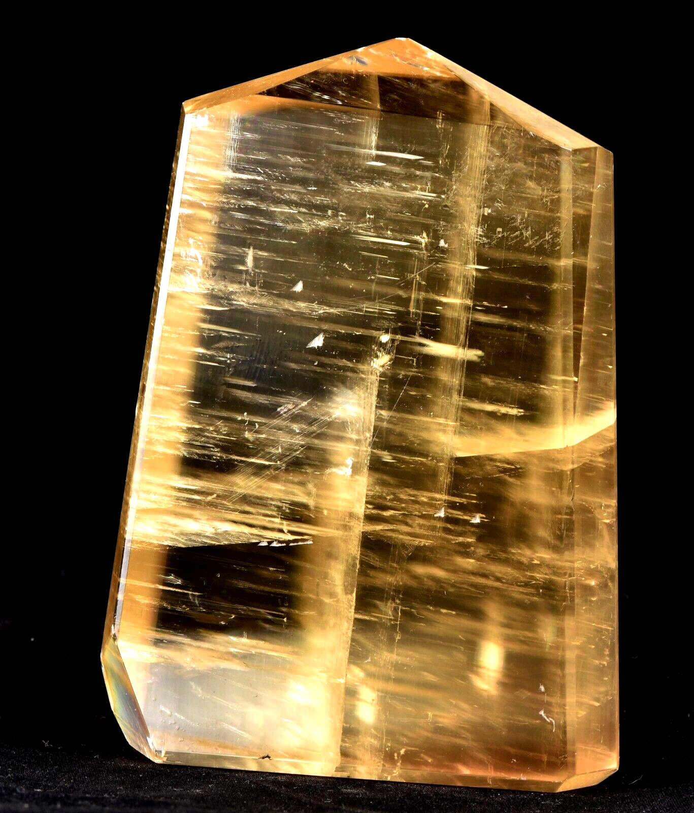 Calcite  Natural  creativity and imagination rainbow tower obelisk # 7526