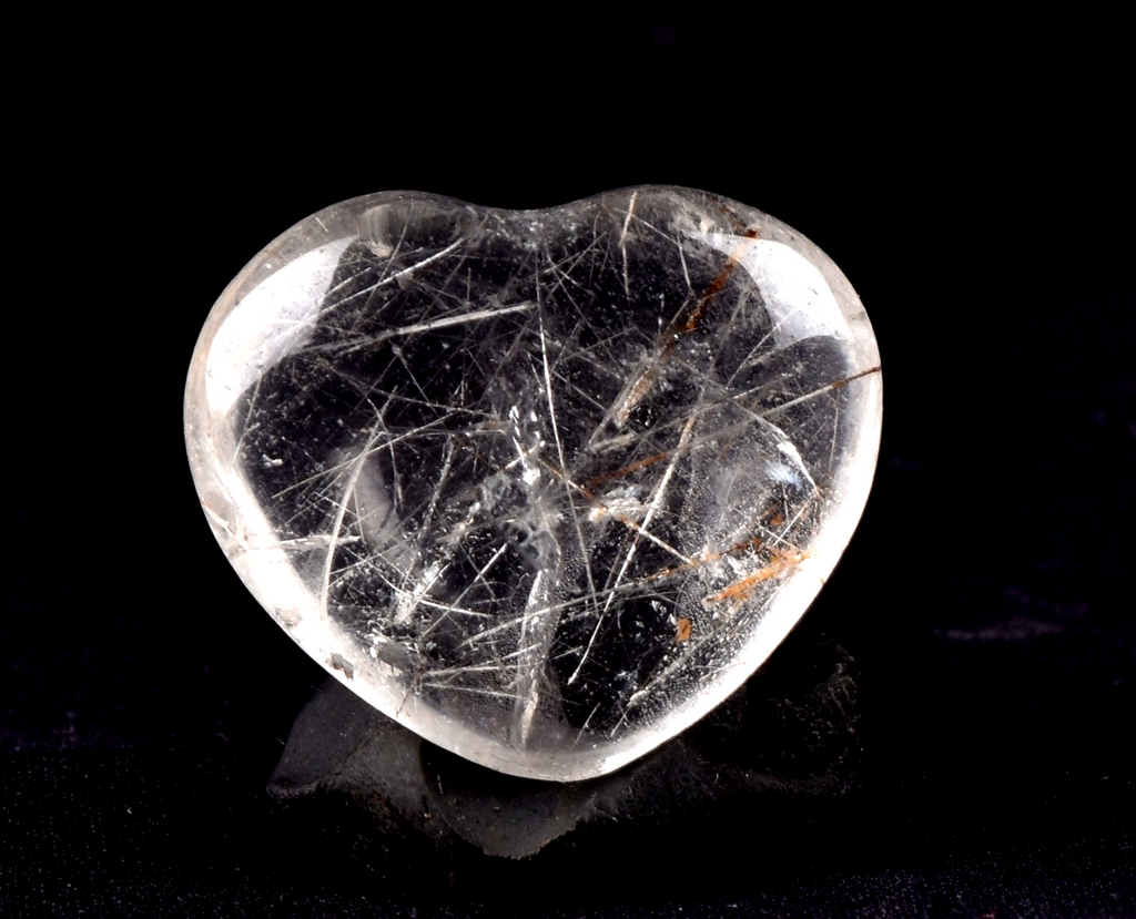 Satyaloka    quartz  rutile heart synergy 12 high frequency quartz   #7688