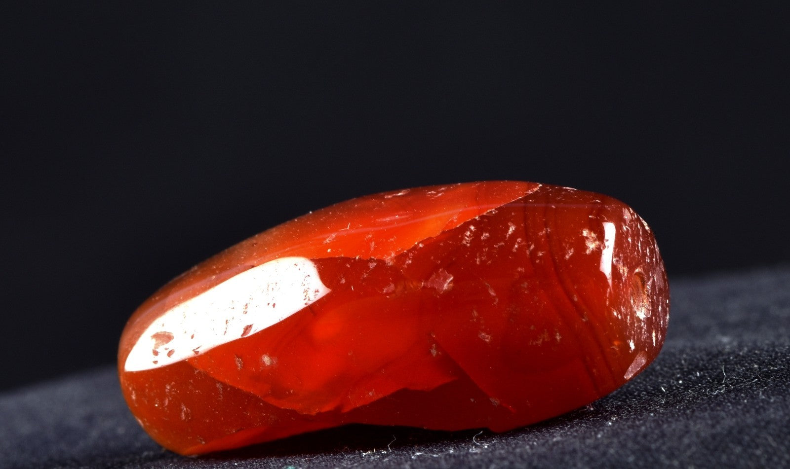 old mystic Carnelian pema raka  bead ''sanctified scar'', medicine man # 8097