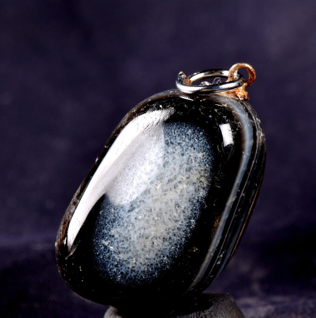 Sulemani ''evil eye'' mystic stone pendant  luck wealth protection shaman  #7681