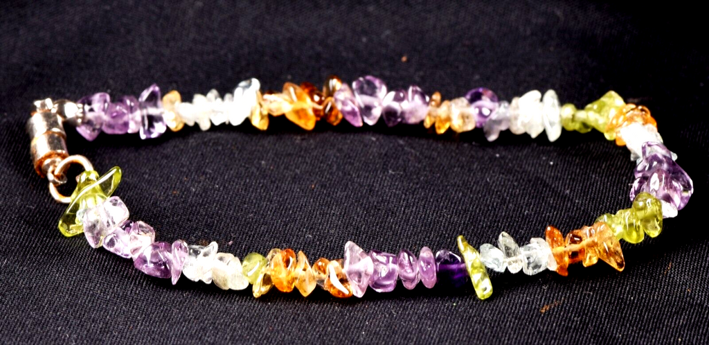 satyaloka  Multi gem Mystic bracelet  infusion of divine fire,