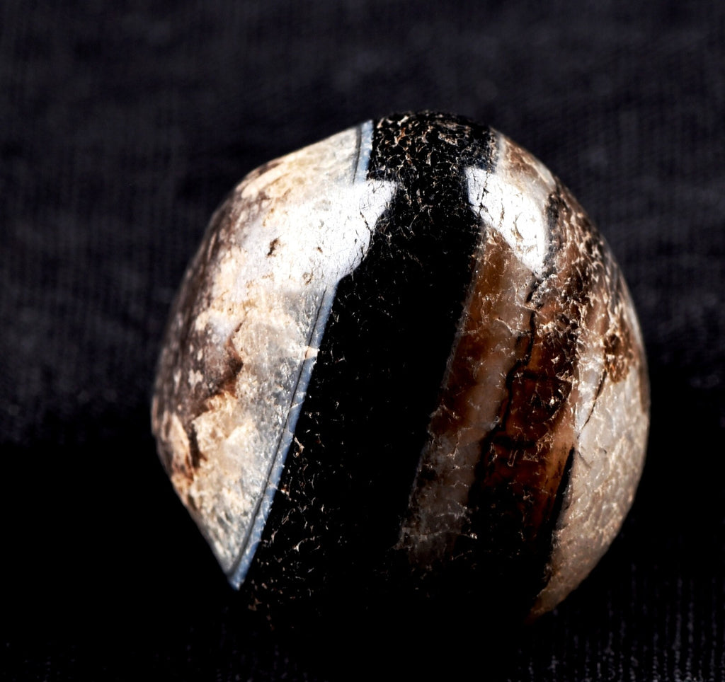 old mystic Sulemani soloman stone  for luck wealth protection shaman  #7341