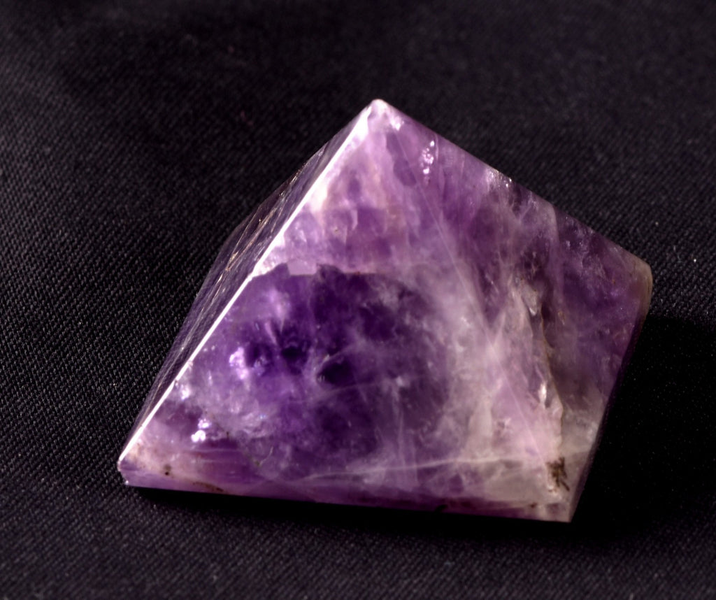 Amethyst chevron pyramid cell regeneration,detoxification ,sleep disorder  #8276