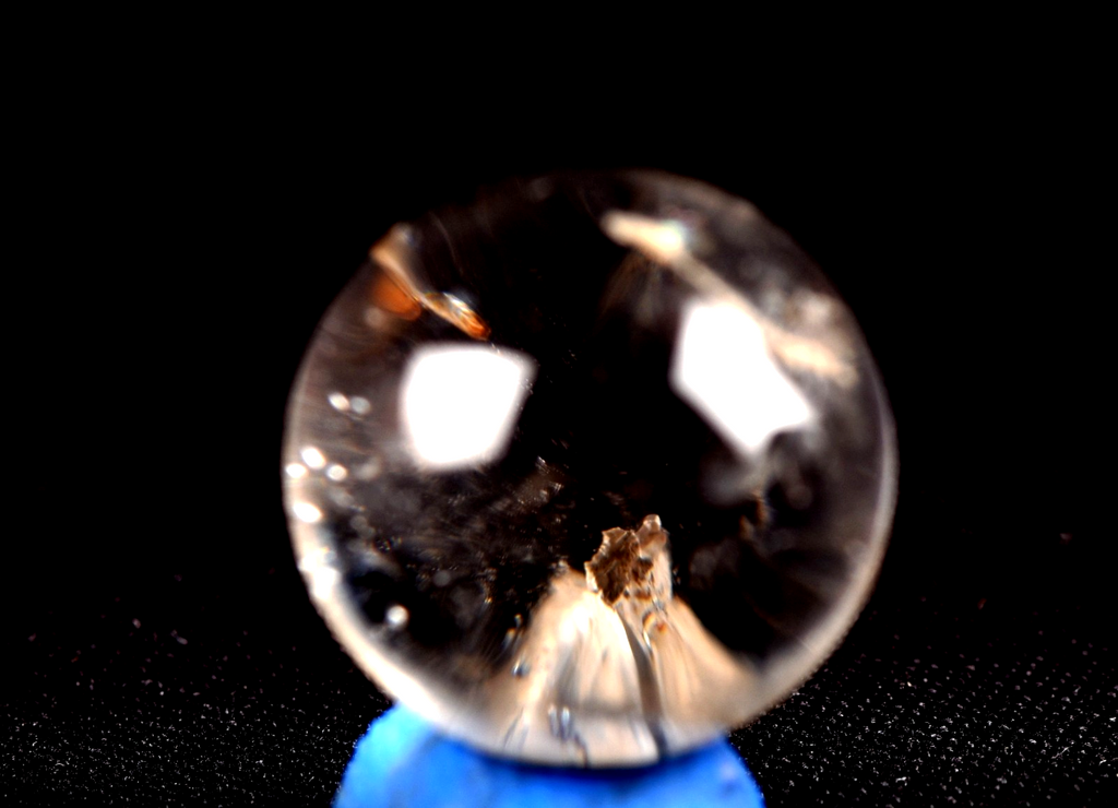 Satyaloka region  scrying sphere   synergy 12 high frequency quartz   #7937