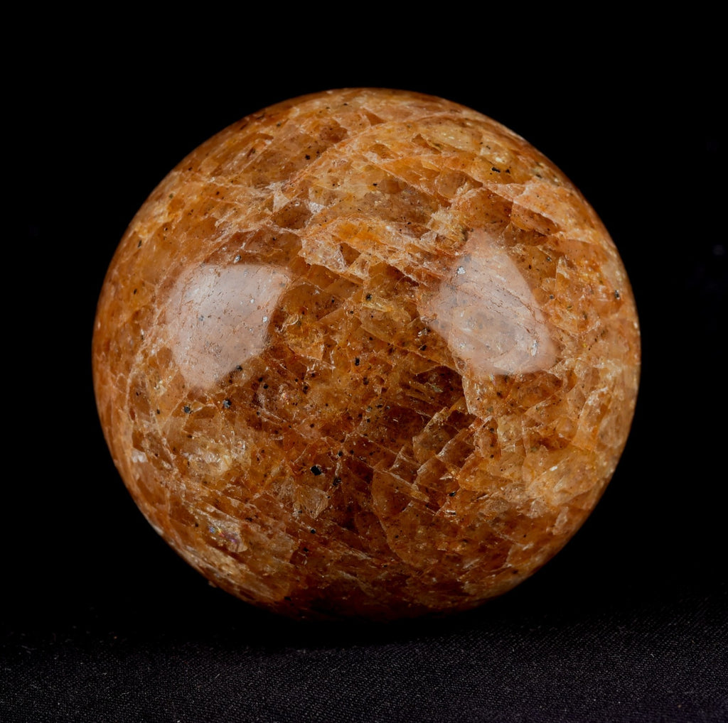 Himalayan golden healer quartz sphere 6.5 cm  infusion of divine fire #8063