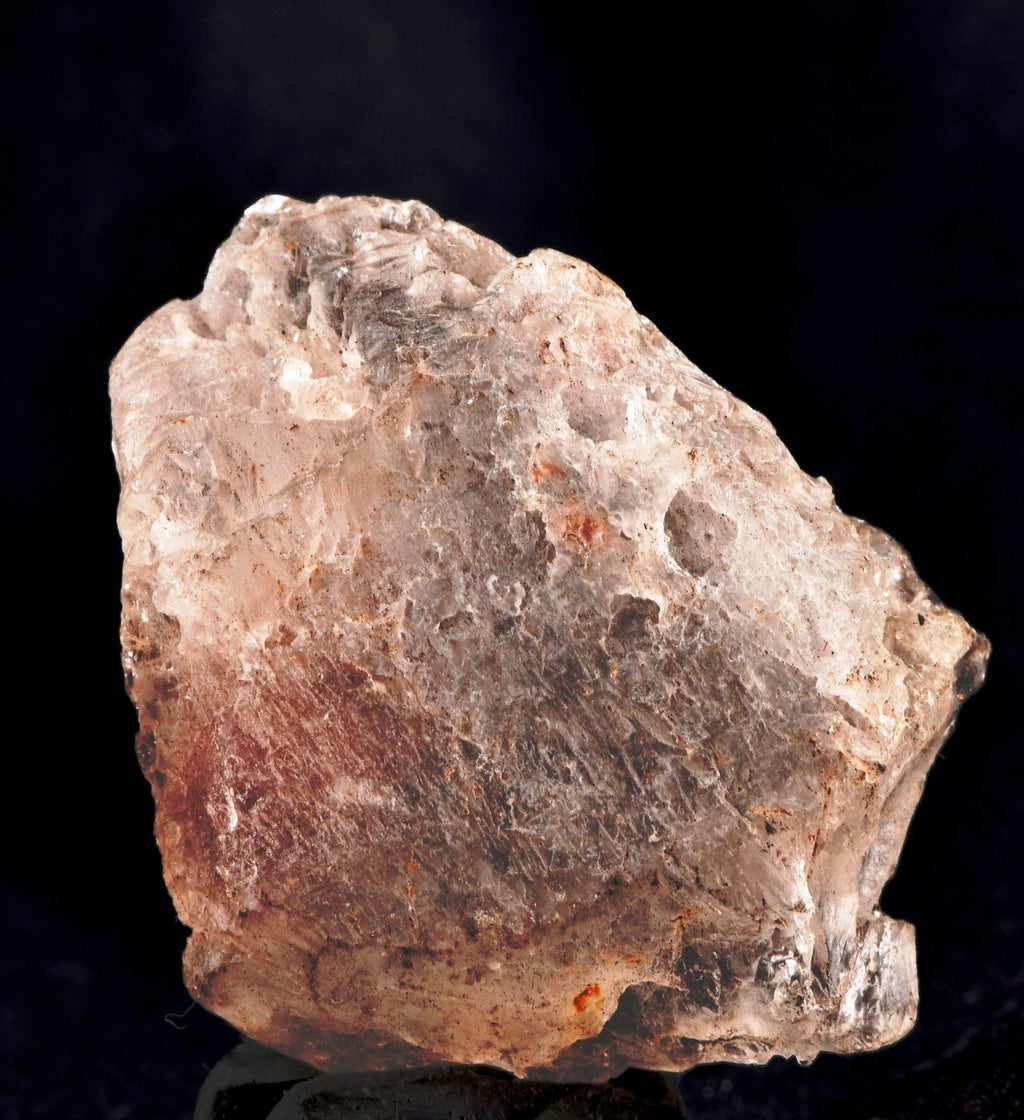 white Nirvana quartz with rare amethyst hue  Himalayan glacier  ice quartz 8242
