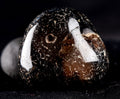 Mystic old black sulemani  bhaisajyaguru/shaman stone with  reach patina#7359