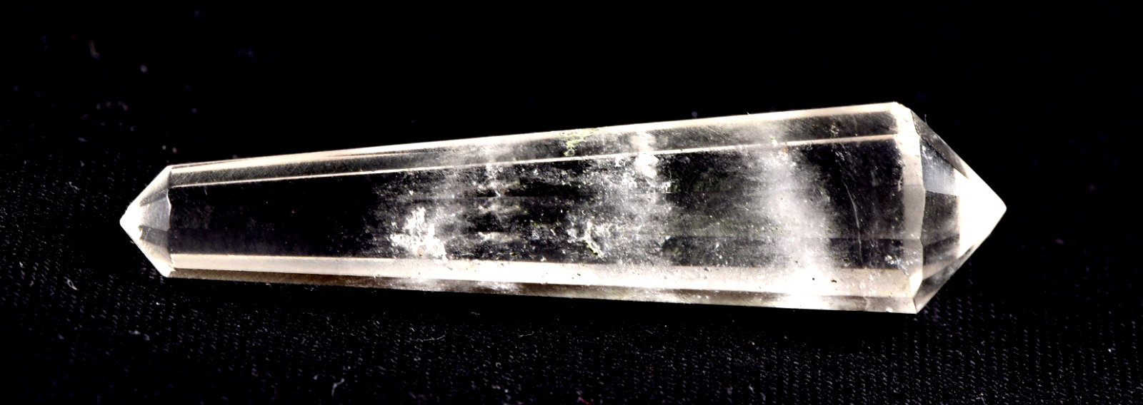 Satyaloka satyamani  region quartz d.t  pocket wand  synergy 12 crystal #8044