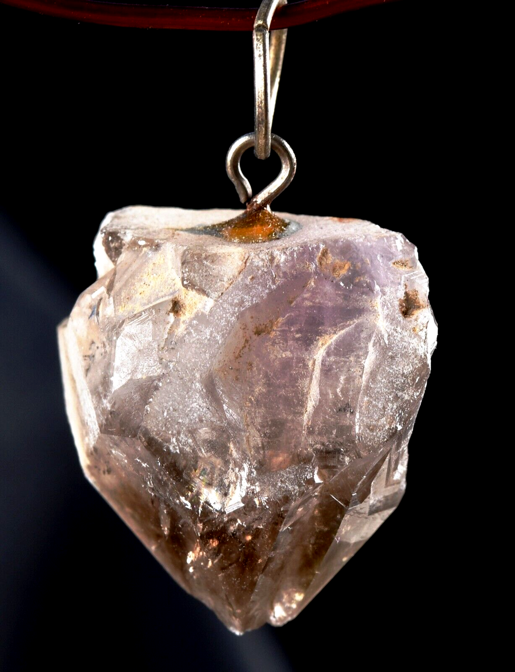 smoky quartz  pendant shaman stone of Power grounding remove negativity #7293
