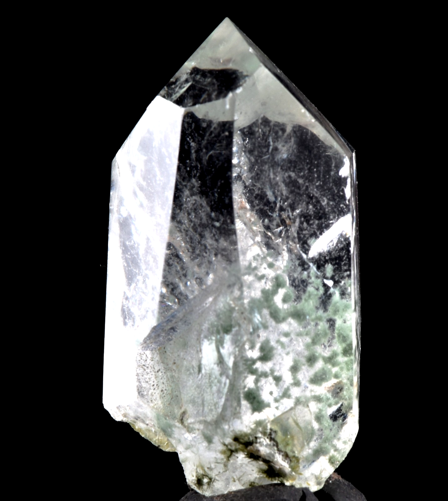 Himalayan cool green world crystal lodolite garden scrying meditation #8098