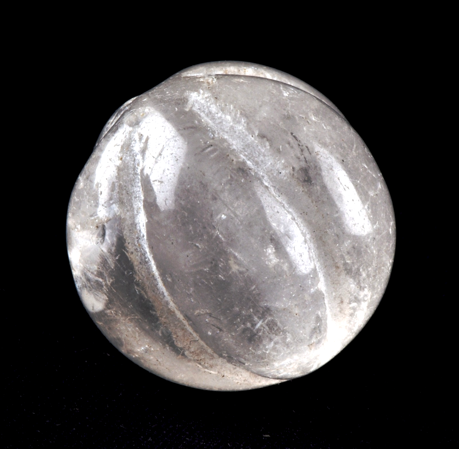 old Himalayan lemurian melon bead  essence of soul mate wisdom of Himalaya #8283