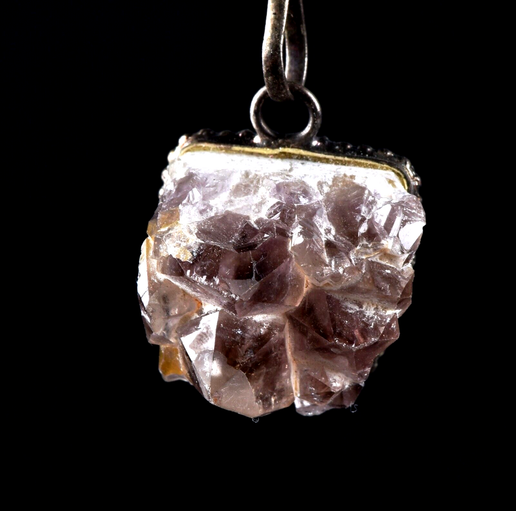 smoky quartz  pendant shaman stone of Power grounding remove negativity #6924