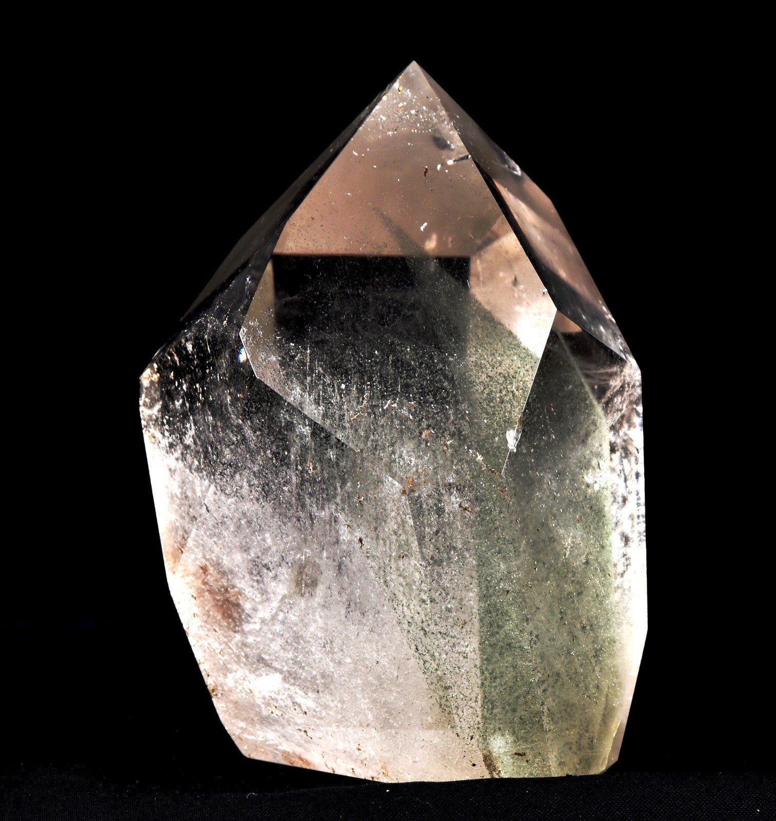 Himalayan  green chlorite phantom , detoxifying cleanse the aura, chakra #7929