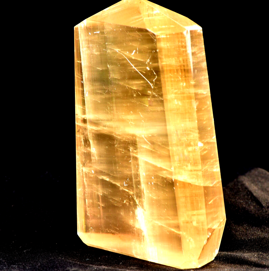Calcite  Natural  creativity and imagination rainbow tower obelisk # 7526
