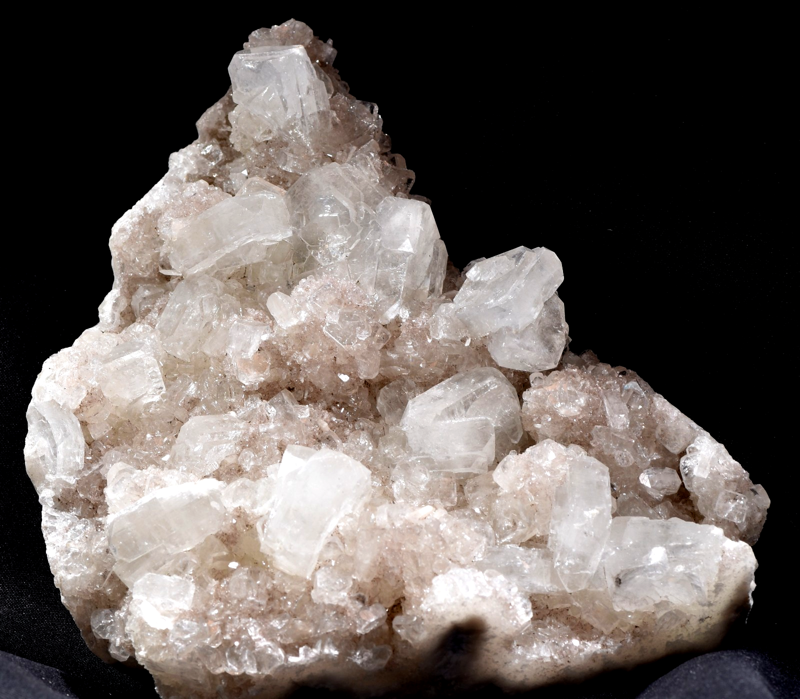 Apophyllite on grey quartz  base   psychic direction and guidance alter #1001