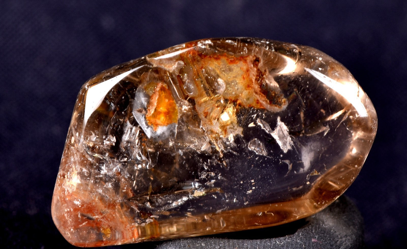 smoky quartz  shaman golden healer of Power grounding remove negativity #7679