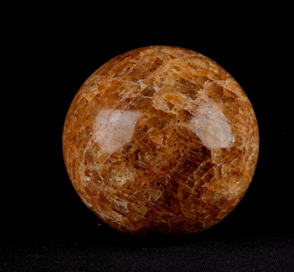 Himalayan golden healer quartz sphere 6.5 cm  infusion of divine fire #8063