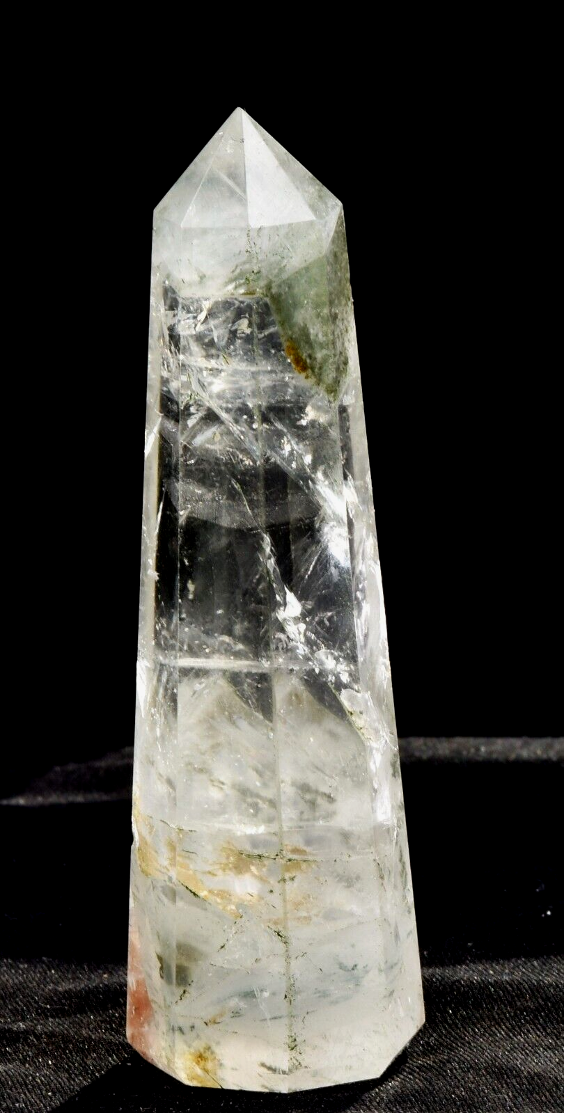 Himalayan  green chlorite obelisk purifying, detoxifying cleanse the aura, #7423