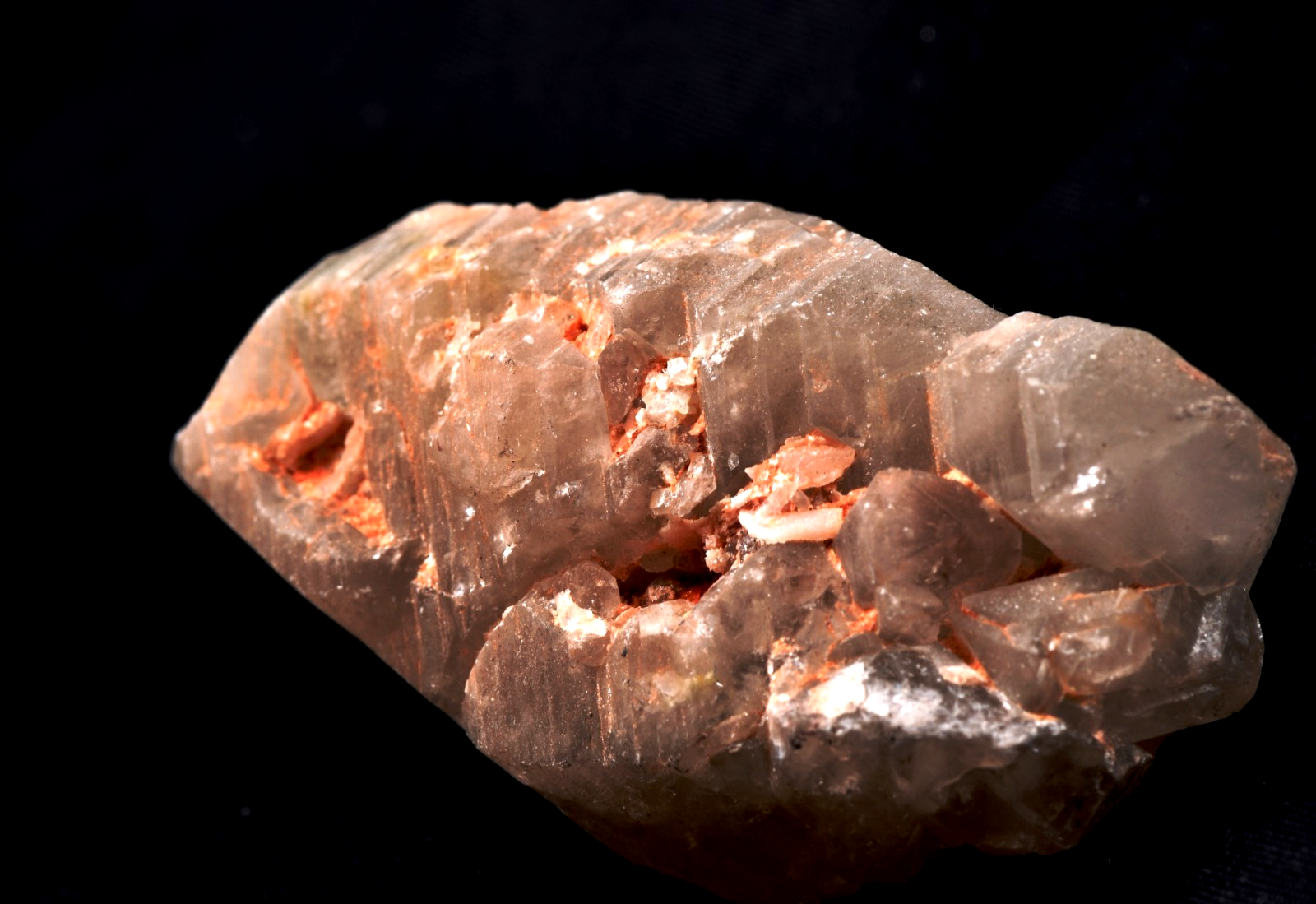 Himalayan golden  Scalar ice quartz crystal nirvana gwindel,  rainbows  #7824