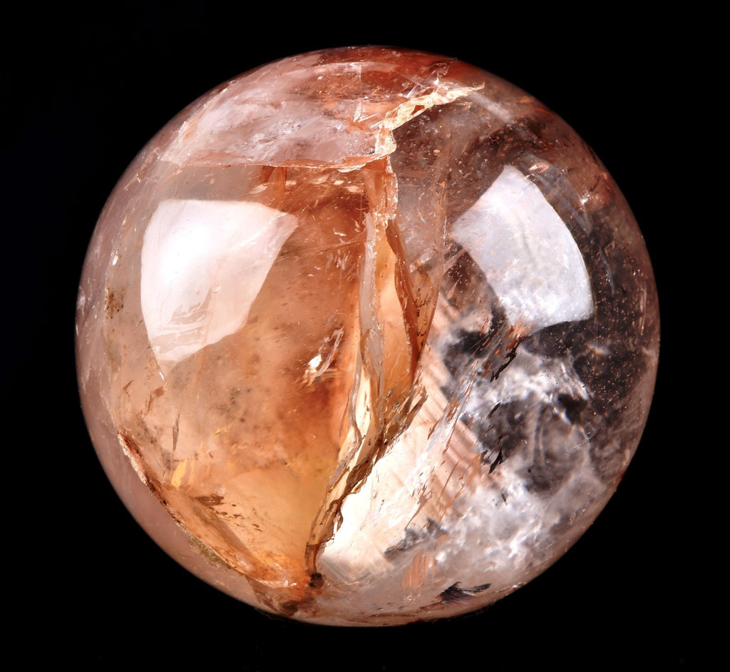 Himalayan Red Azeztullite  agnitite crystal sphere infusion of divine fire #7872